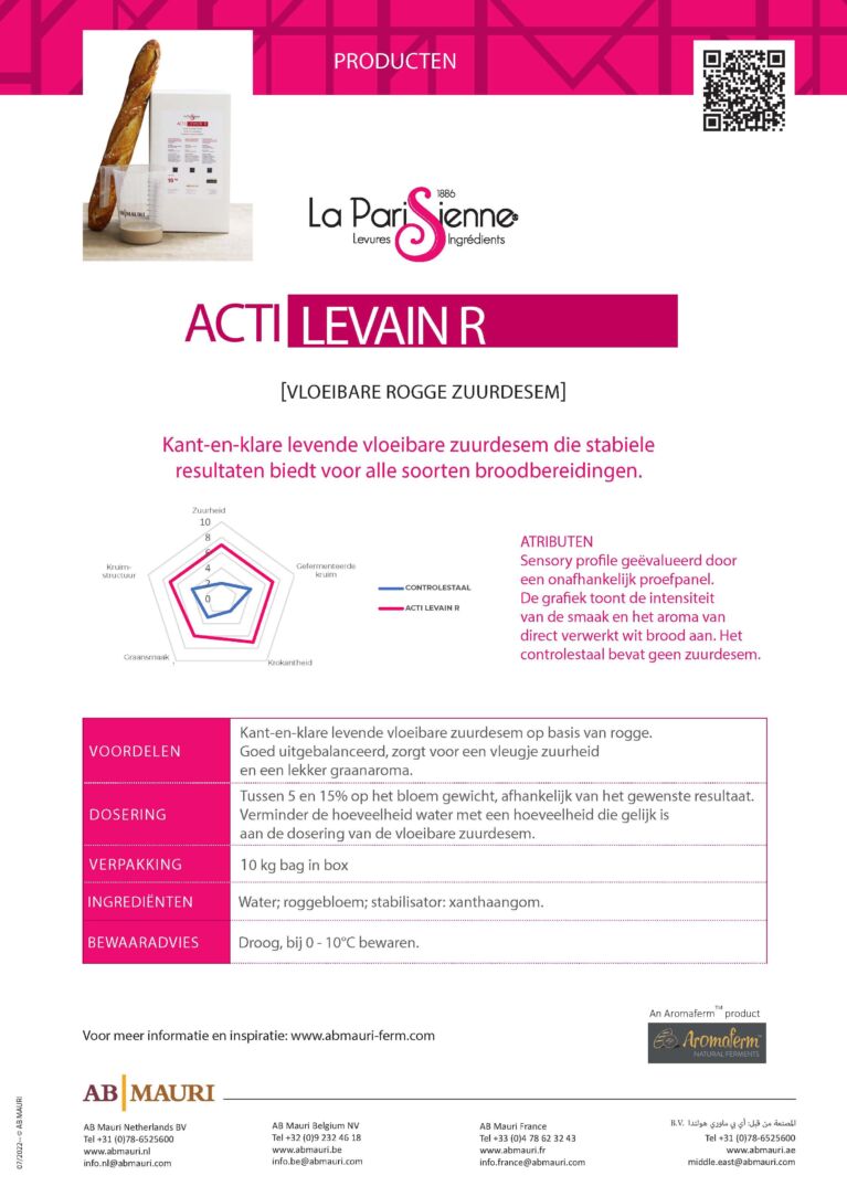 Front AB Mauri Acti Levain NL