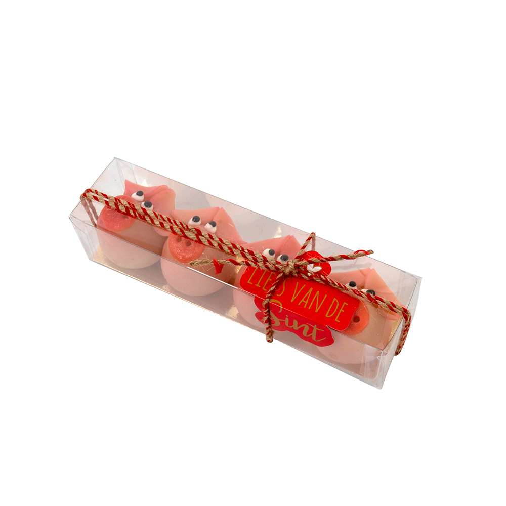 X100PC BOX MACARON PVC + CARTON 185X45X45MM