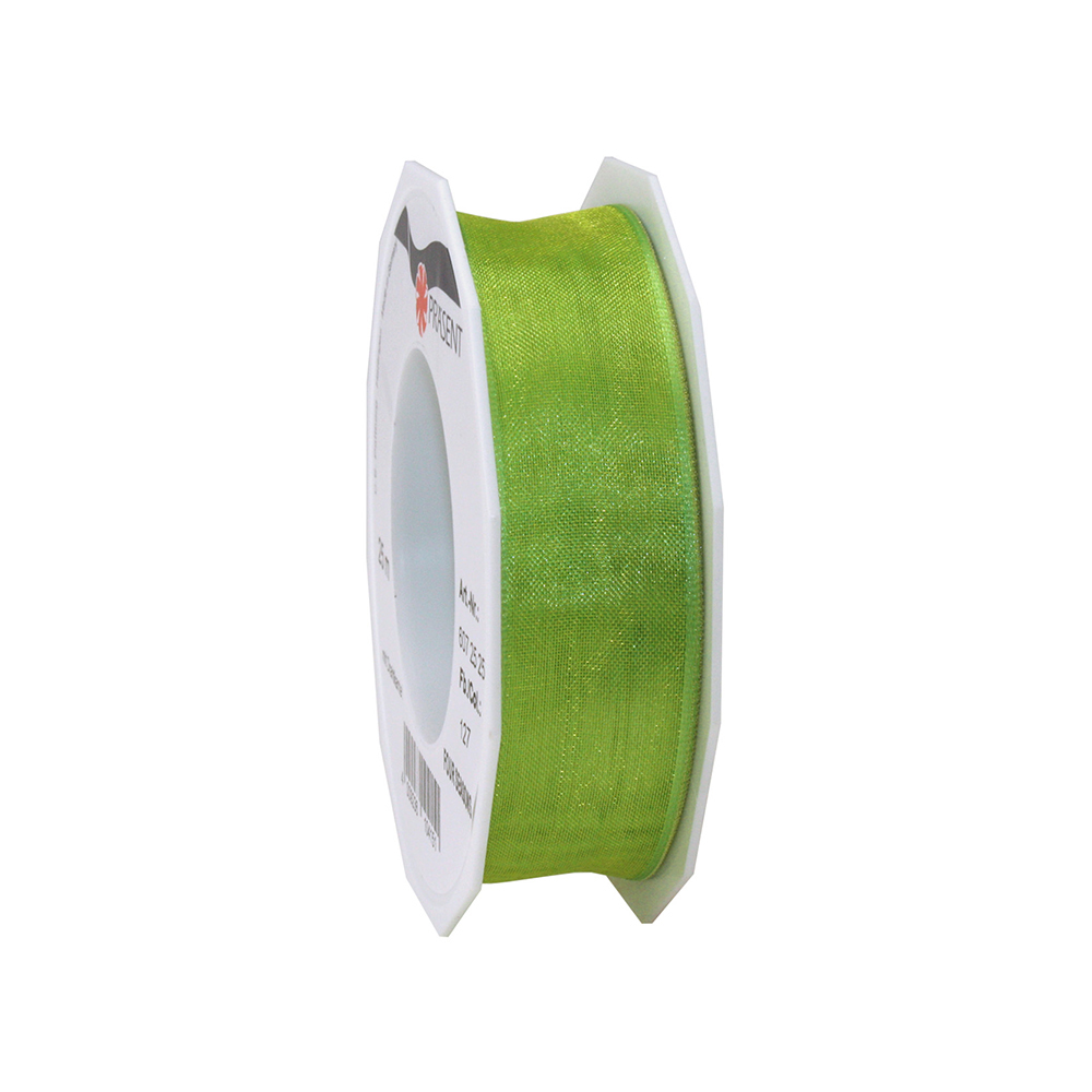 XRIBBON FOUR SEASONS GREEN COL127 25MM 25M