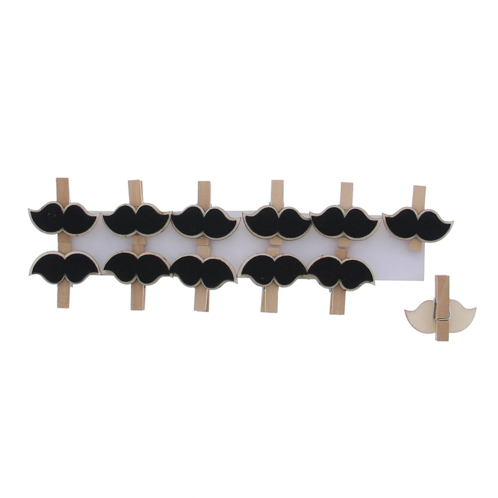 X12PC PINCE MOUSTACHE 3,5CM