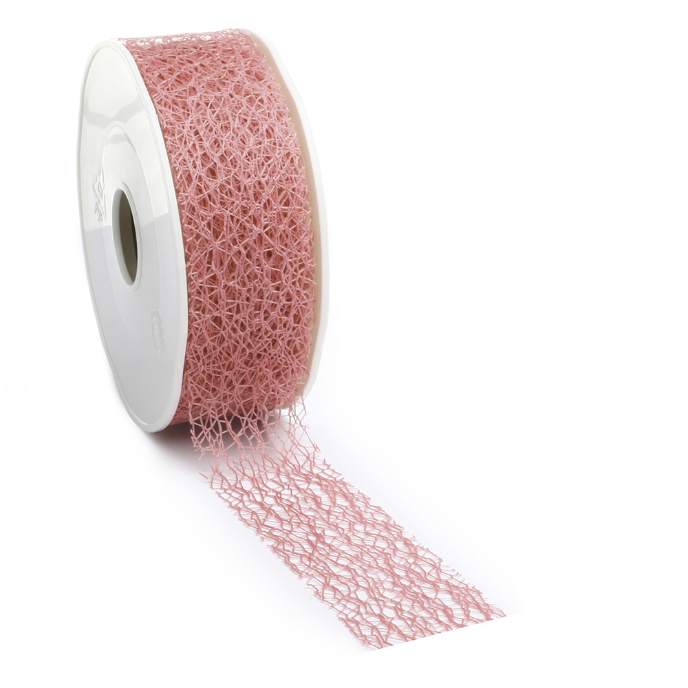 LINT CRISPY NET COL 11 VIEUX ROZE   30MM/10M