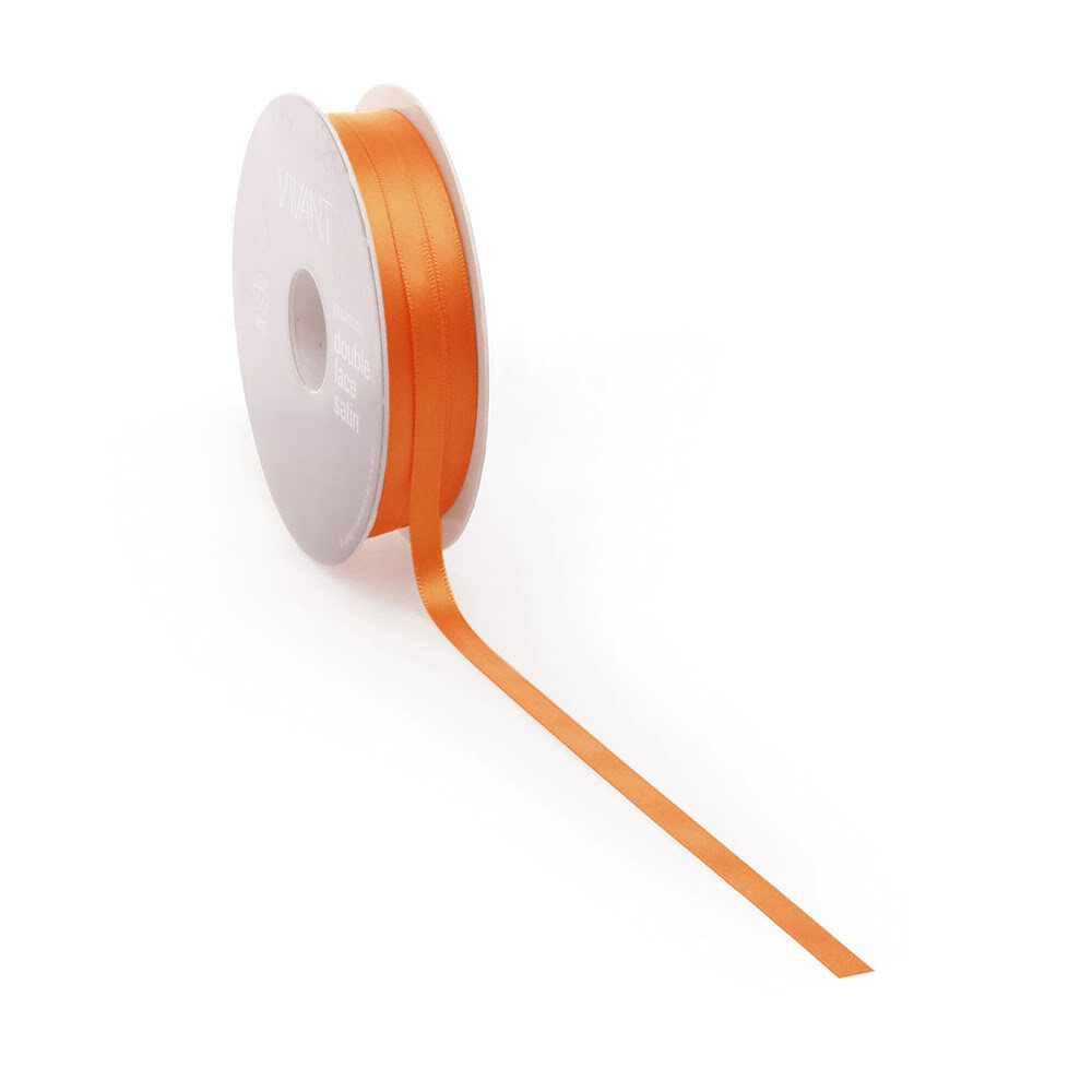 X1PC RIBBON DOUBLE FACE SATIN COL 57 ORANGE