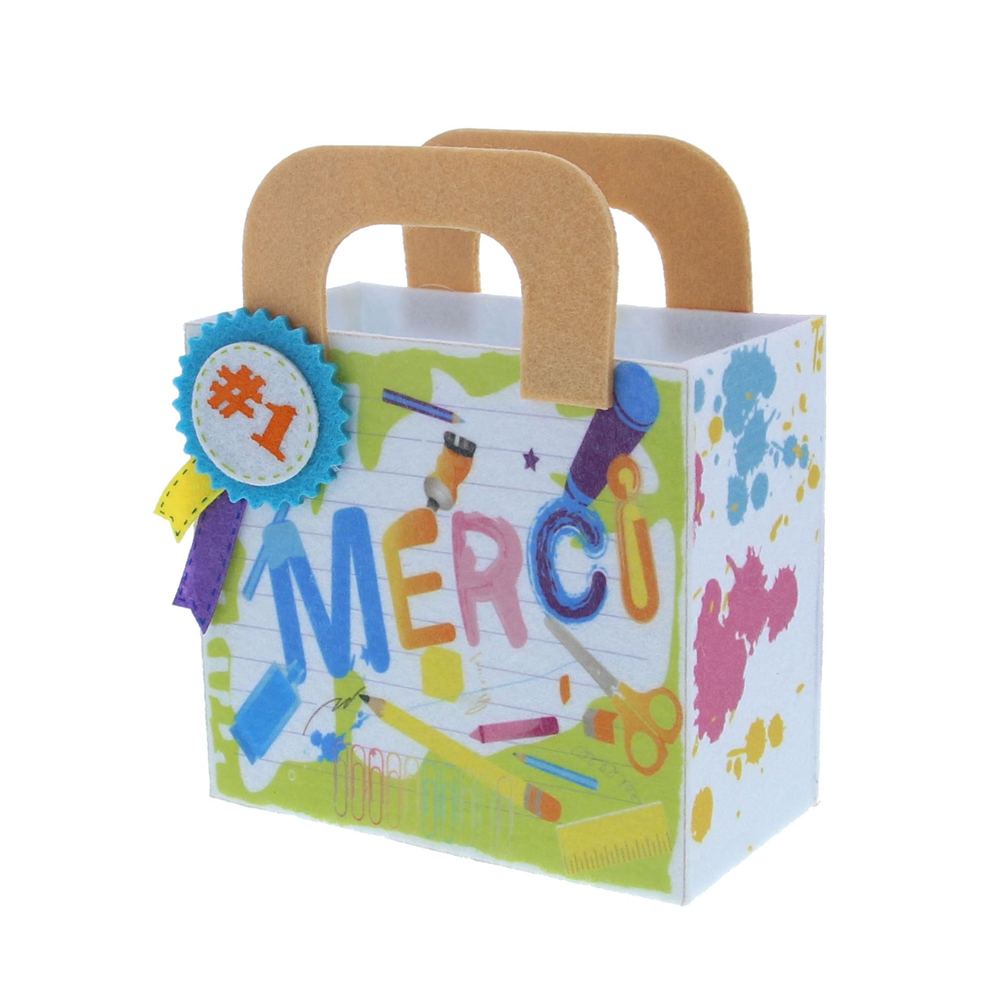X1PC BASKET MERCI 'SPOT' FELT
