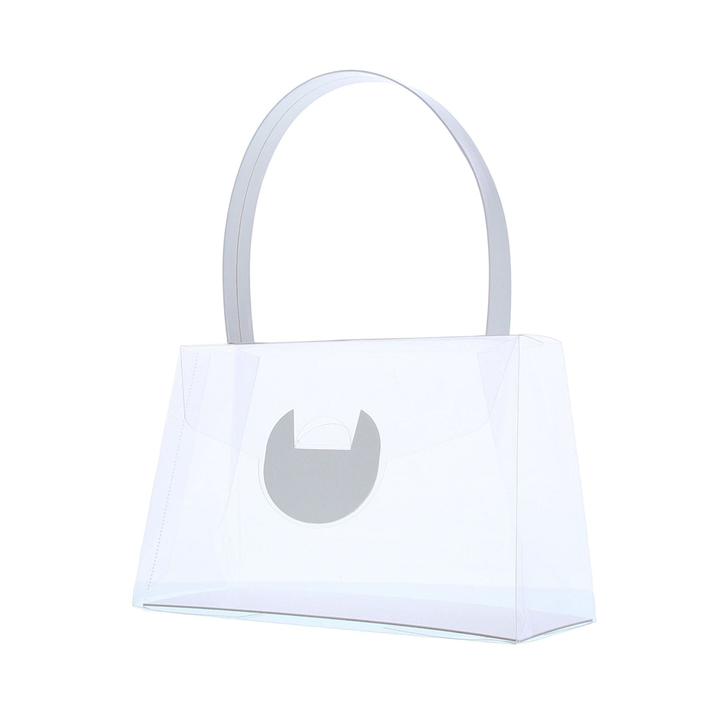 X6PC HANDBAG TRANSPARENT - WHITE