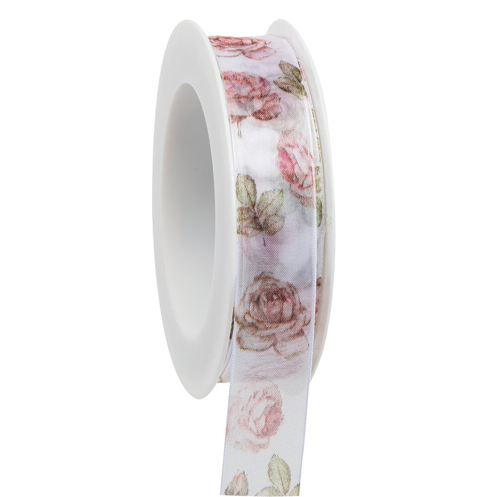 1XPC RIBBON FLOWER COCKTAIL WITH PINK ROSES