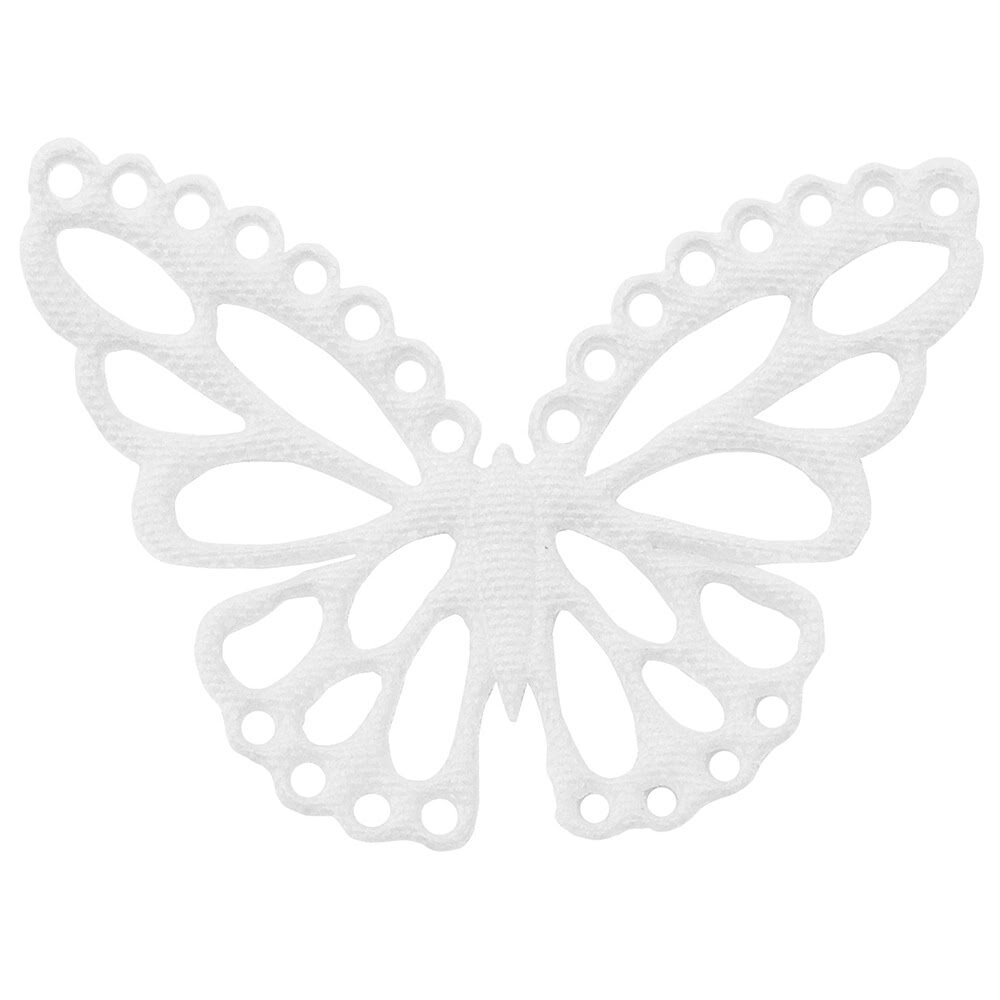 X20 PCS BUTTERFLIES WHITE