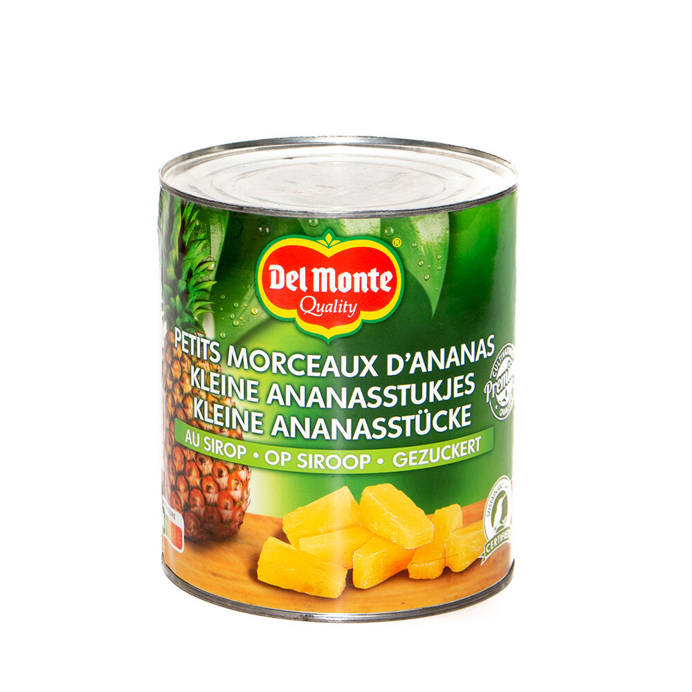 C/6X3K ANANAS TIDBITS  DELMONTE (SIROOP)
