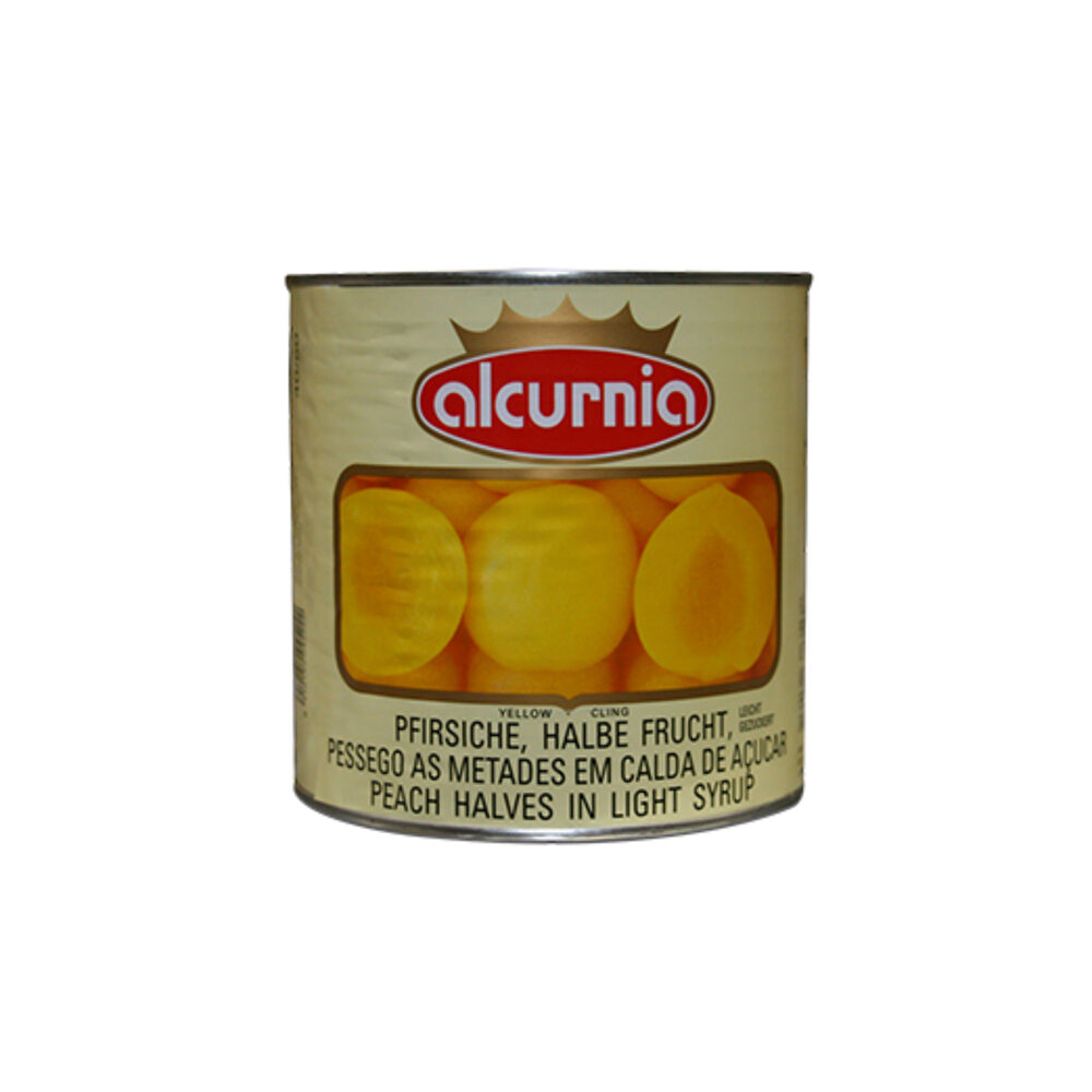 C/6X3KG PEACH HALVES ALCURNIA