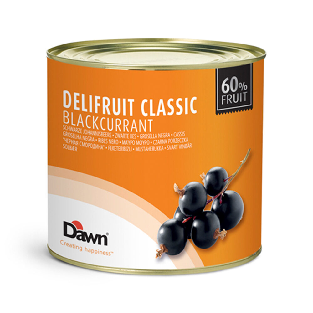 X2,7KG DELIFRUIT CLASSIC PIE FILLING BLACKCURRANT