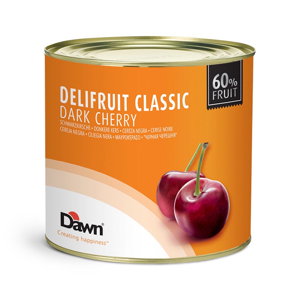 X2,7KG DELIFRUIT CLASSIC PIE FILLING BLACK CHERRY