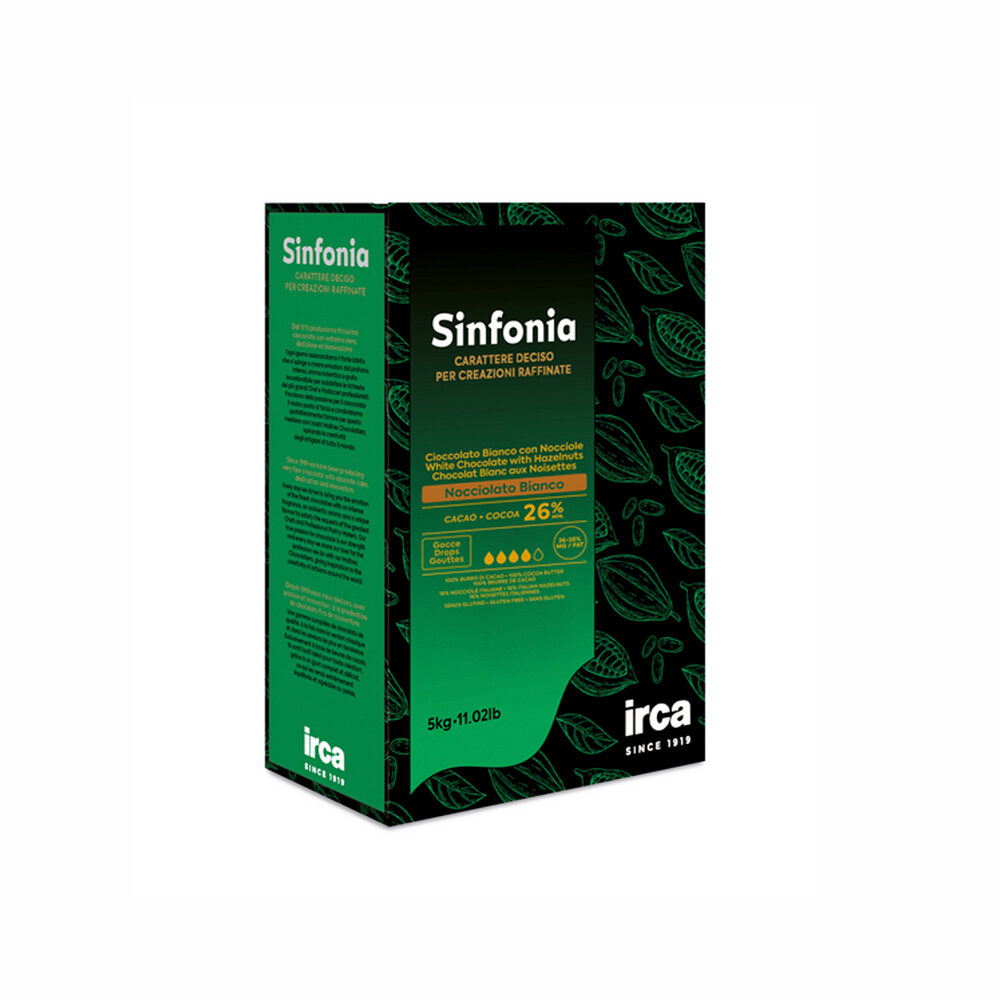 X5KG CHOCOLATE SINFONIA NOCCIOLATO BIANCO IRCA