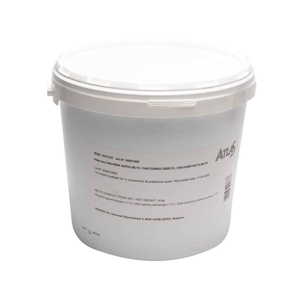 X14KG CHERRY FRUIT FILLING 75% ATLAS