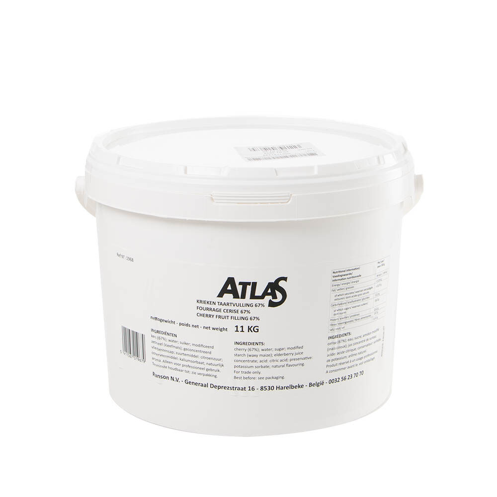 X11KG CHERRY FRUIT FILLING 67% ATLAS