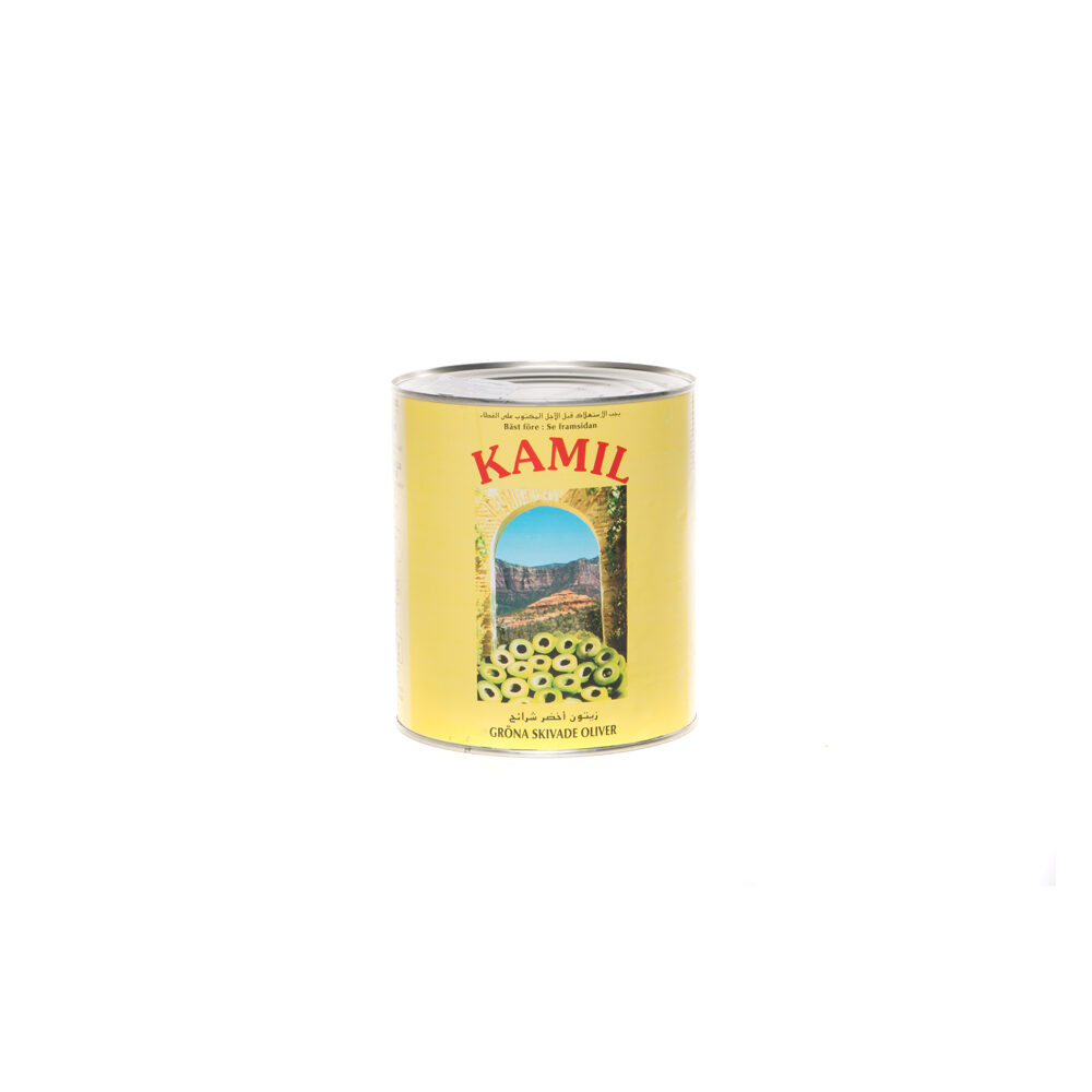 X 3KG GREEN OLIVE SLICES