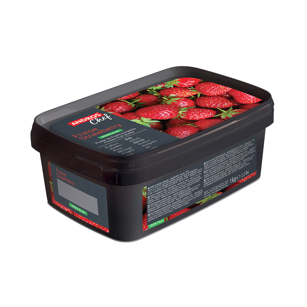 X1KG AARDBEI PUREE 100%