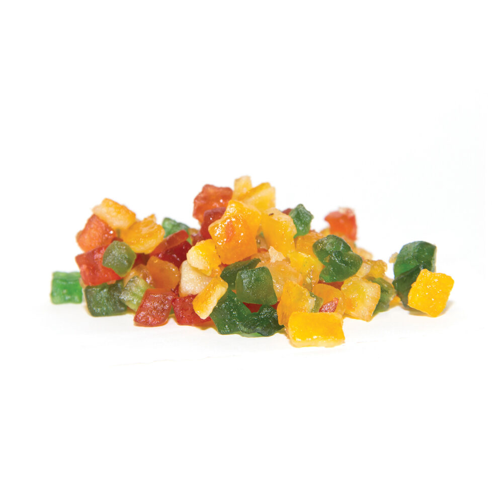X 5KG FRUIT CAKE MIX/MACEDOINE CHOPPED CANDIED FRUIT MIX
