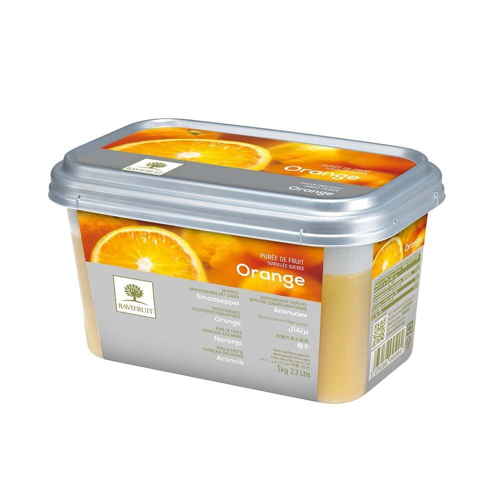 X1KG PURÉE DE FRUITS ORANGE SURGELÉE RAVIFRUIT