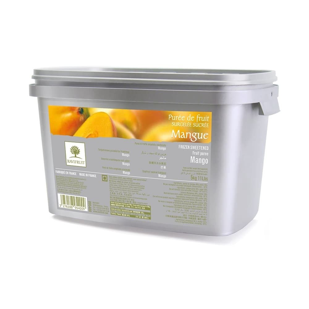 X5KG PURÉE DE FRUITS MANGUE SURGELÉE RAVIFRUIT