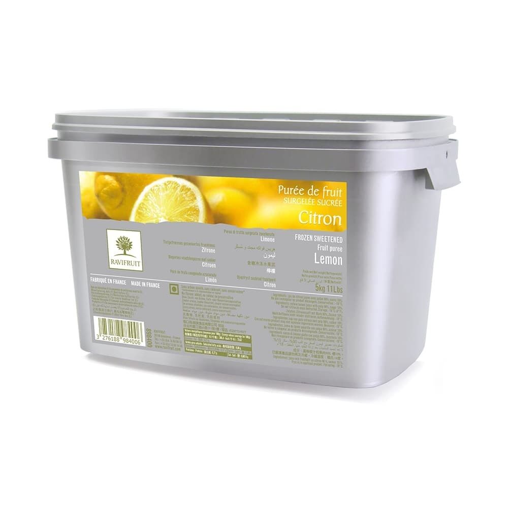 X5KG PURÉE DE FRUITS CITRON SURGELÉE RAVIFRUIT
