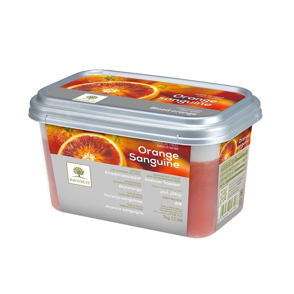 X1KG PURÉE DE FRUITS ORANGE SANGUINE SURGELÉE RAVIFRUIT