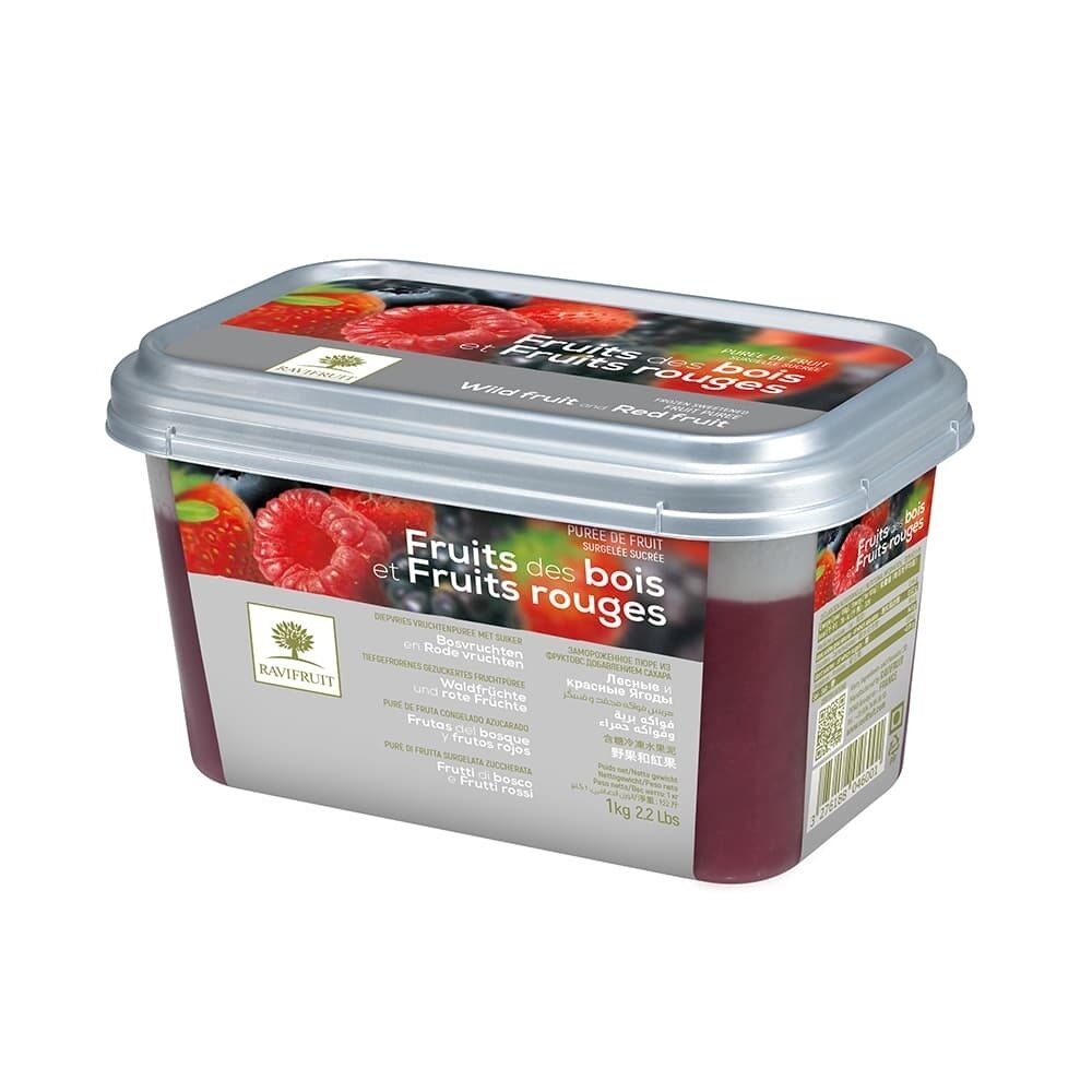 X1KG WILD/RED FRUITS PUREE FROZEN RAVIFRUIT