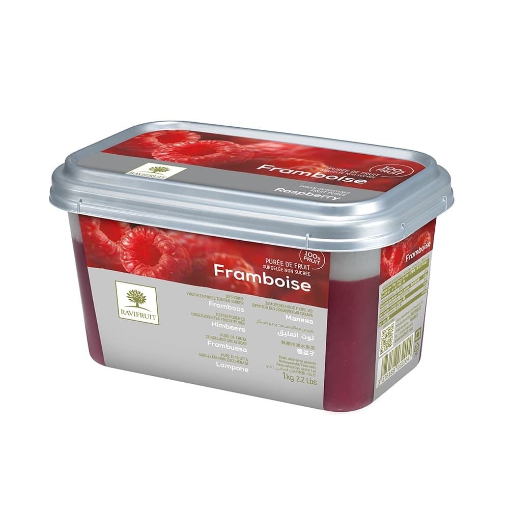 X1KG FRAMBOOS PUREE 100% VRIES RAVIFRUIT