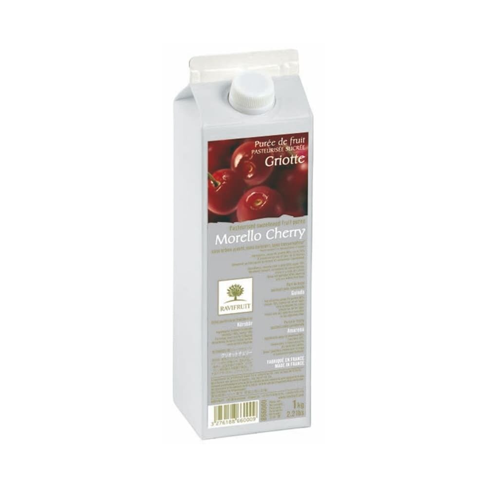 X1KG PURÉE DE FRUITS CERISE MORELLO AMBIANT RAVIFRUIT