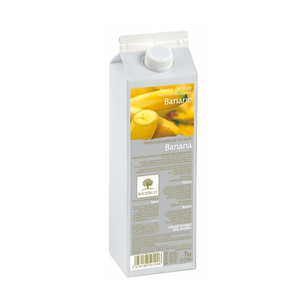 X1KG PUREE DE FRUIT BANANE AMBIANT RAVIFRUIT