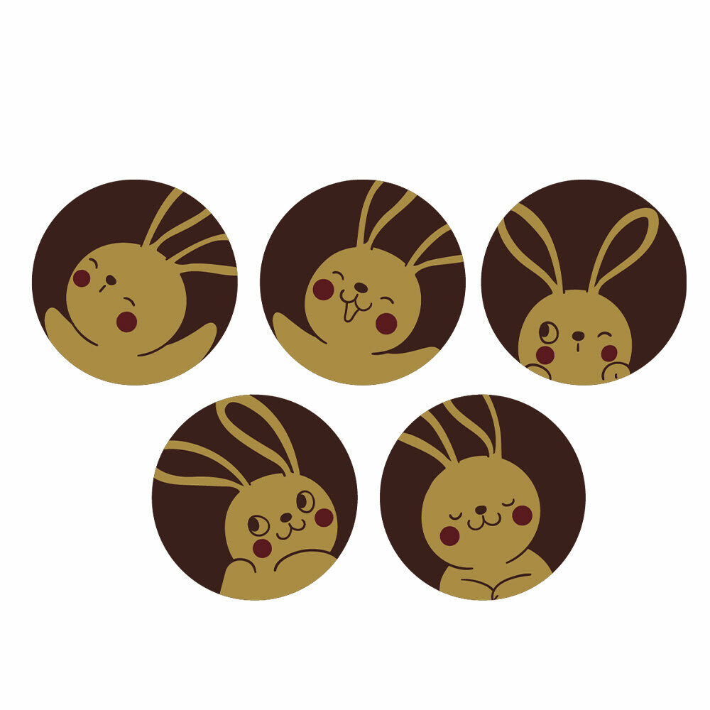 X252ST BUNNY SERIE DONKERE CHOCOLADE ML CHD-DC-22010-998