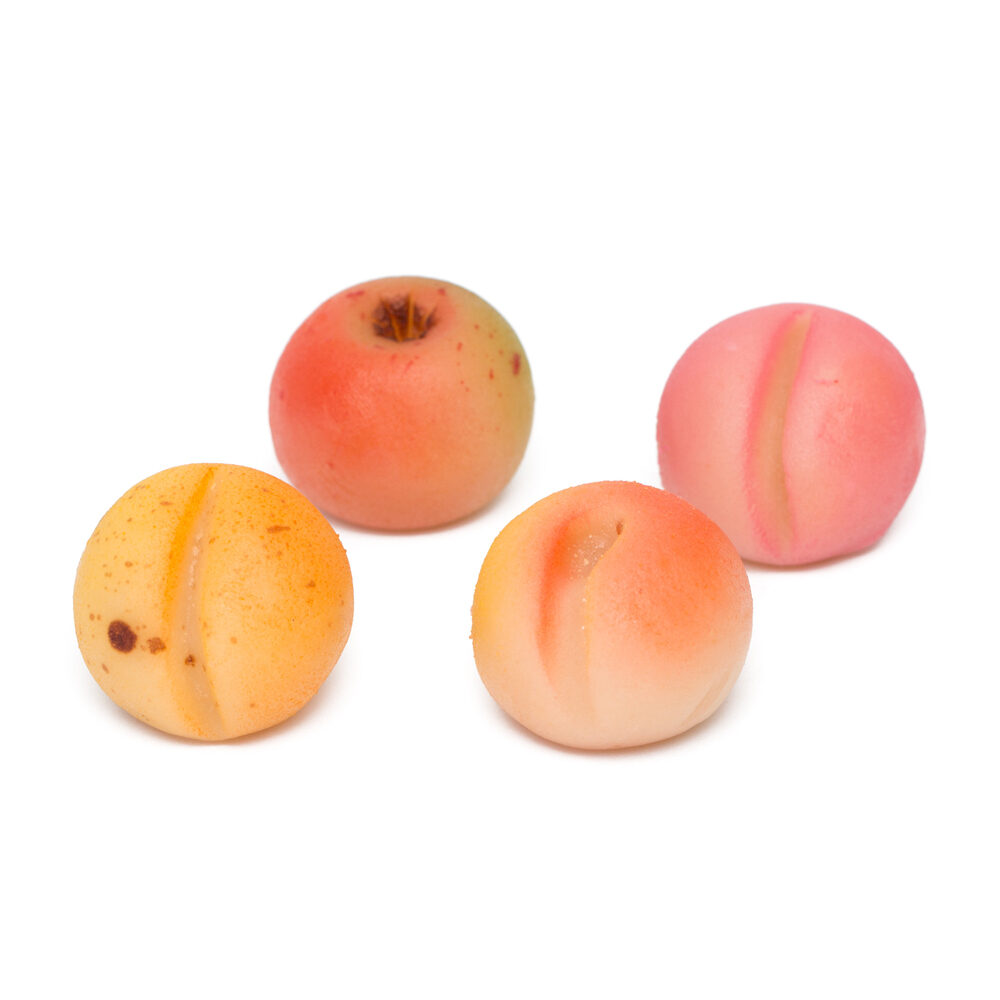 X 61PC MARZIP.FRUIT 16GR ROUND