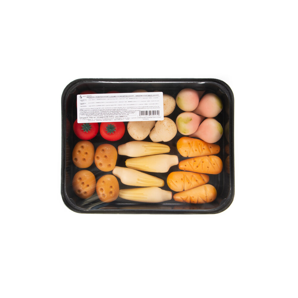 C/24PC MARZIPAN VEGETABLES 50G ASS