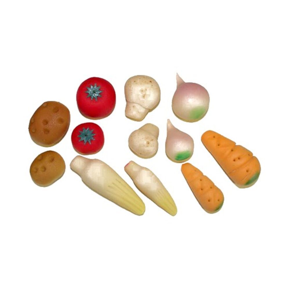 C/24PC MARZIPAN VEGETABLES 50G ASS