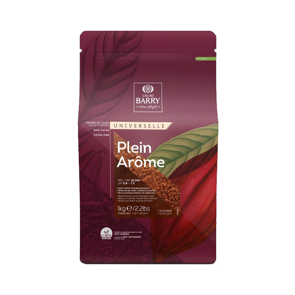 X1KG COCOA POWDER ALKALIZED PLEIN AROME CACAO BARRY
