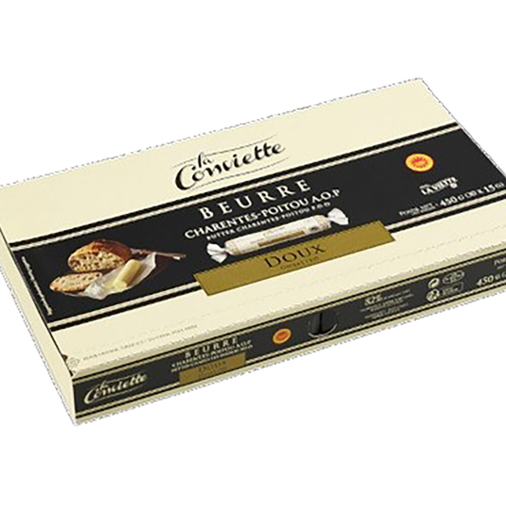 C/4X450G BOTER ONGEZOUTEN CONVIETTE 82% AOP