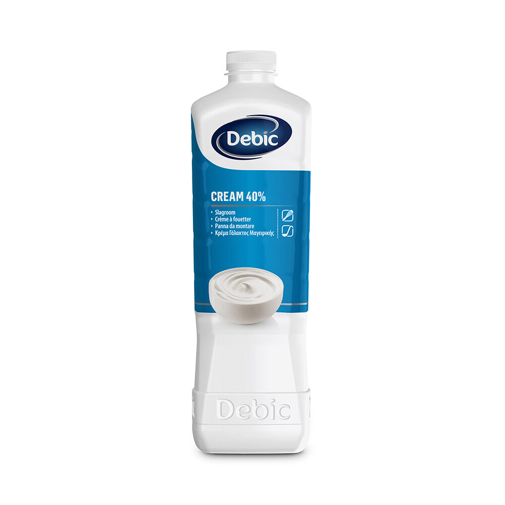 X1L SLAGROOM DEBIC 40% ONGESUIKERD