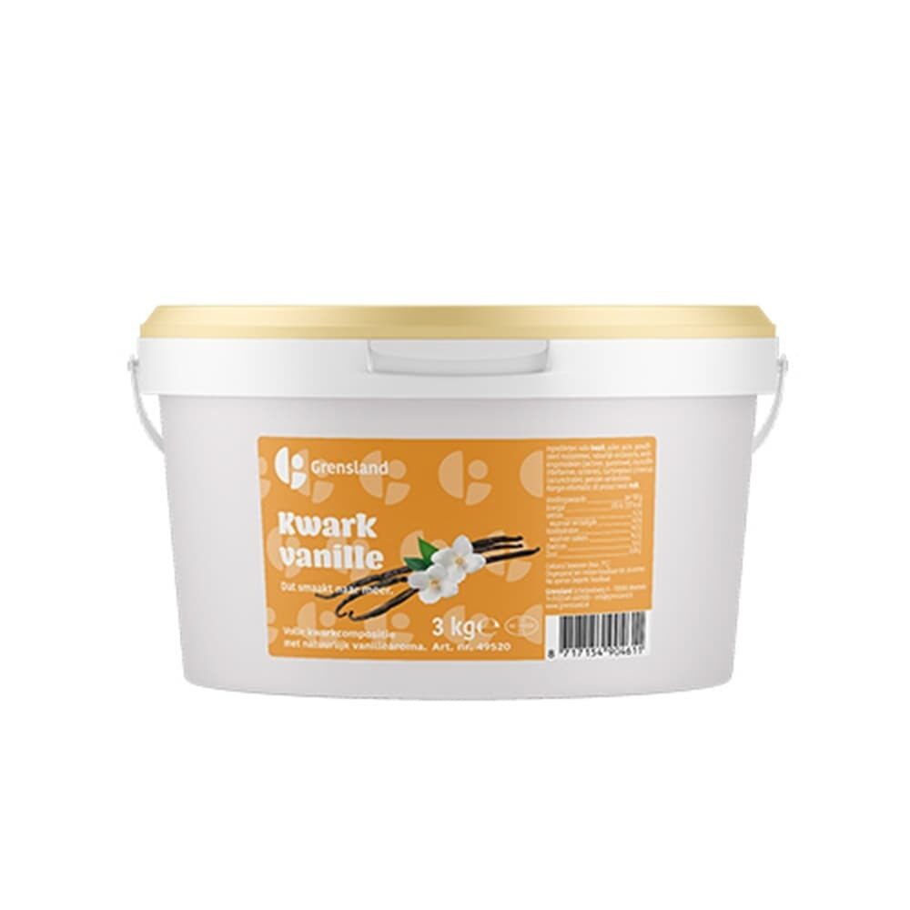 X3KG GRENSLAND VANILLE KWARK