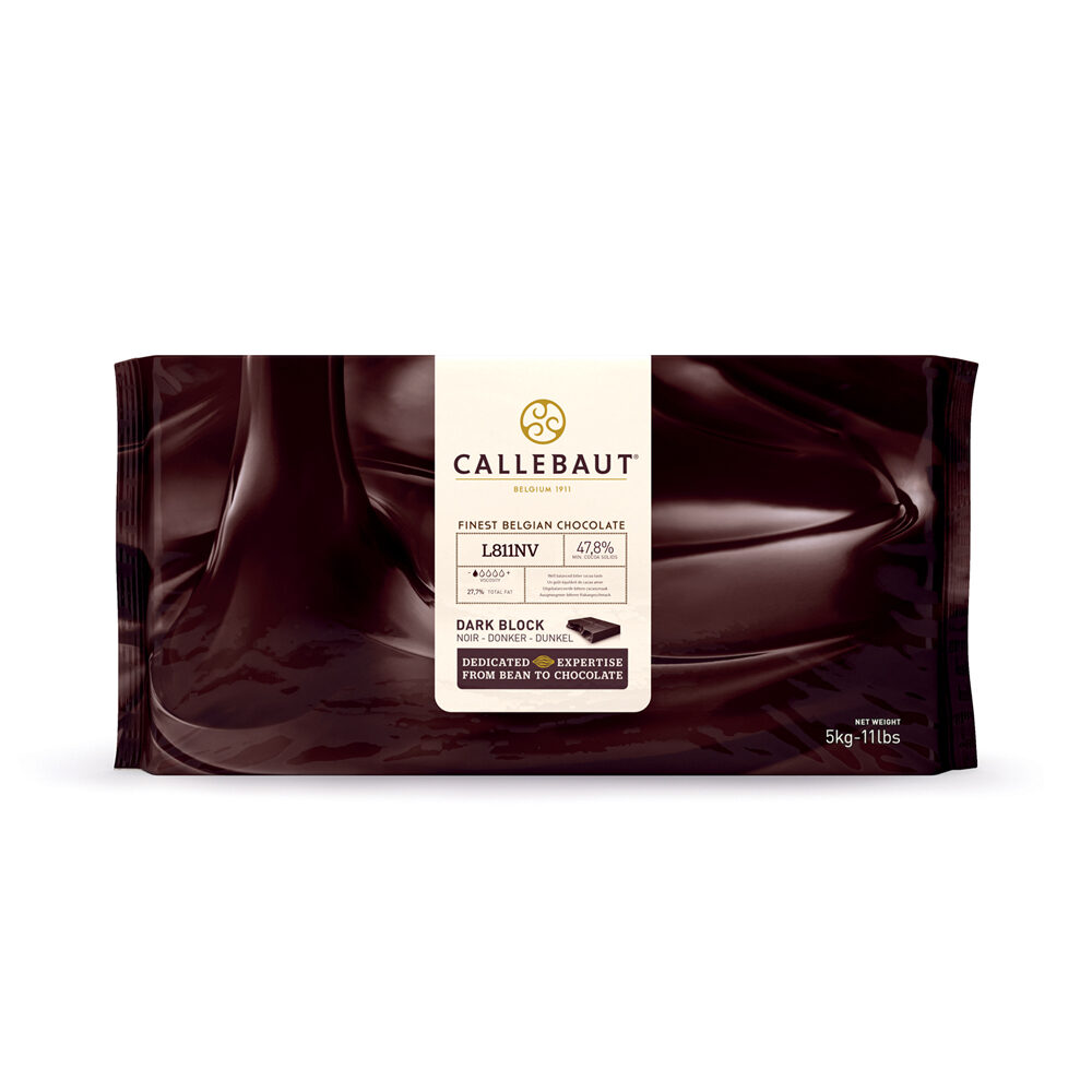 X 5KG CALLEBAUT  DARK CHOCOLATE  BLOCK - L 811NV-120
