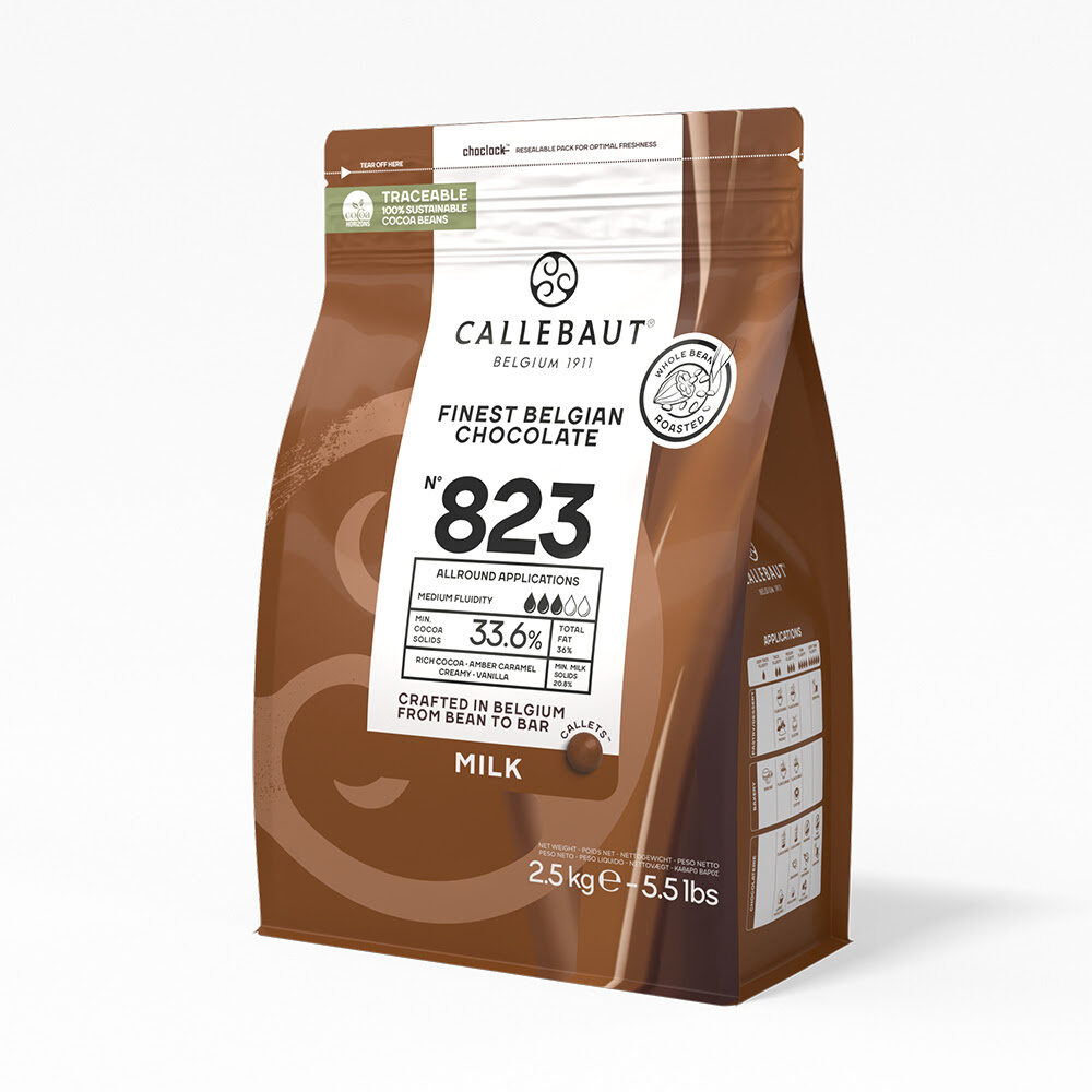 X 2.5KG CALL MILK 823-E4-U71 CHOCOLATE CALLETS 33.6%