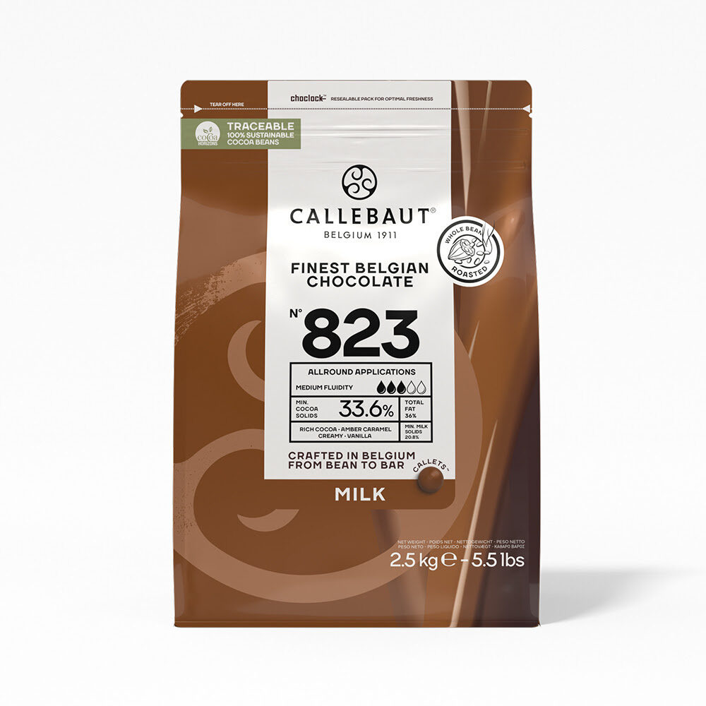 X 2.5KG CALL MILK 823-E4-U71 CHOCOLATE CALLETS 33.6%