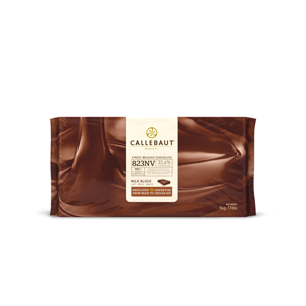X 5KG CALL 823 NV-120 MILK CHOCOLATE BLOCK