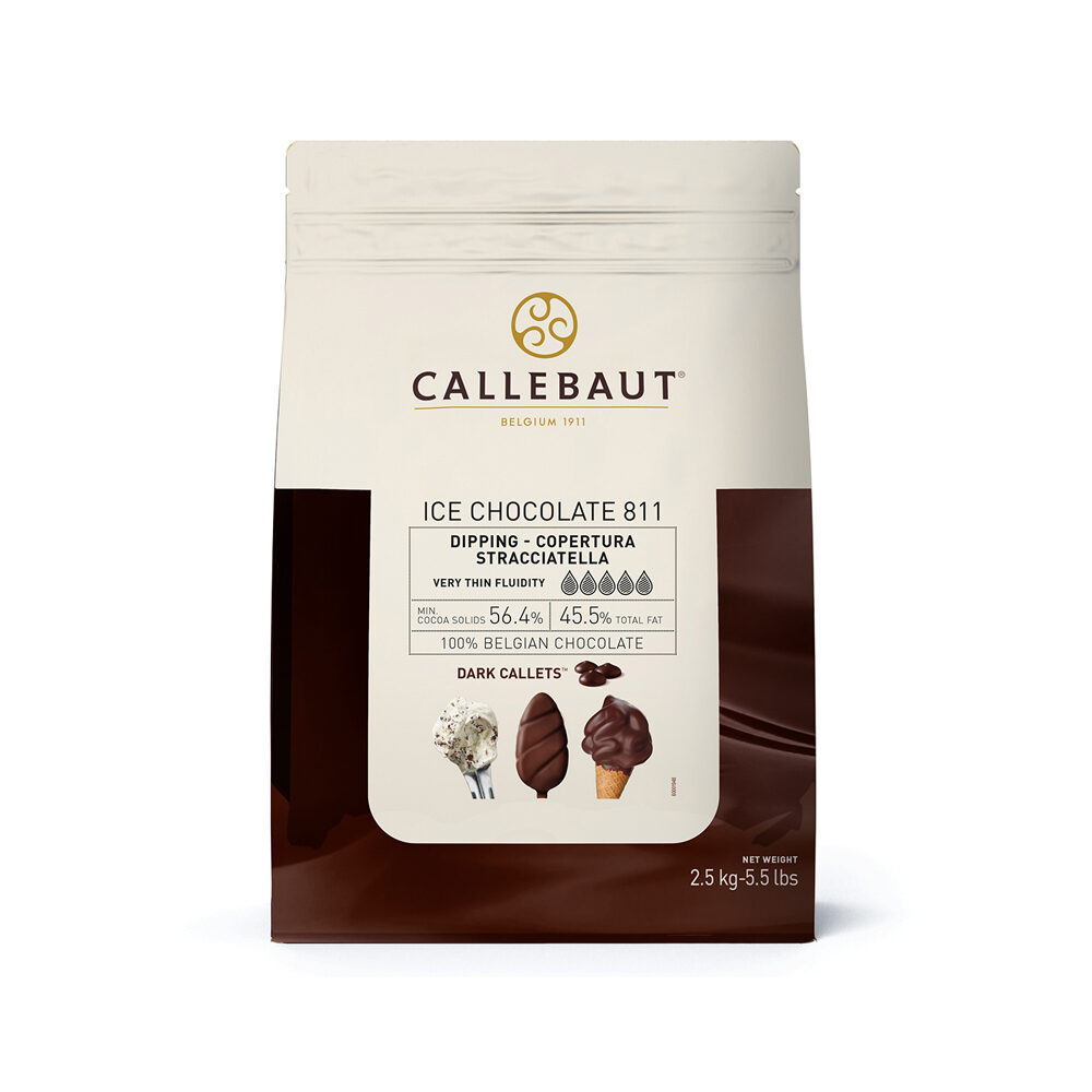 X 2.5KG  CALLETS - ICE -45-DNV-552 CALLEBAUT (DARK)