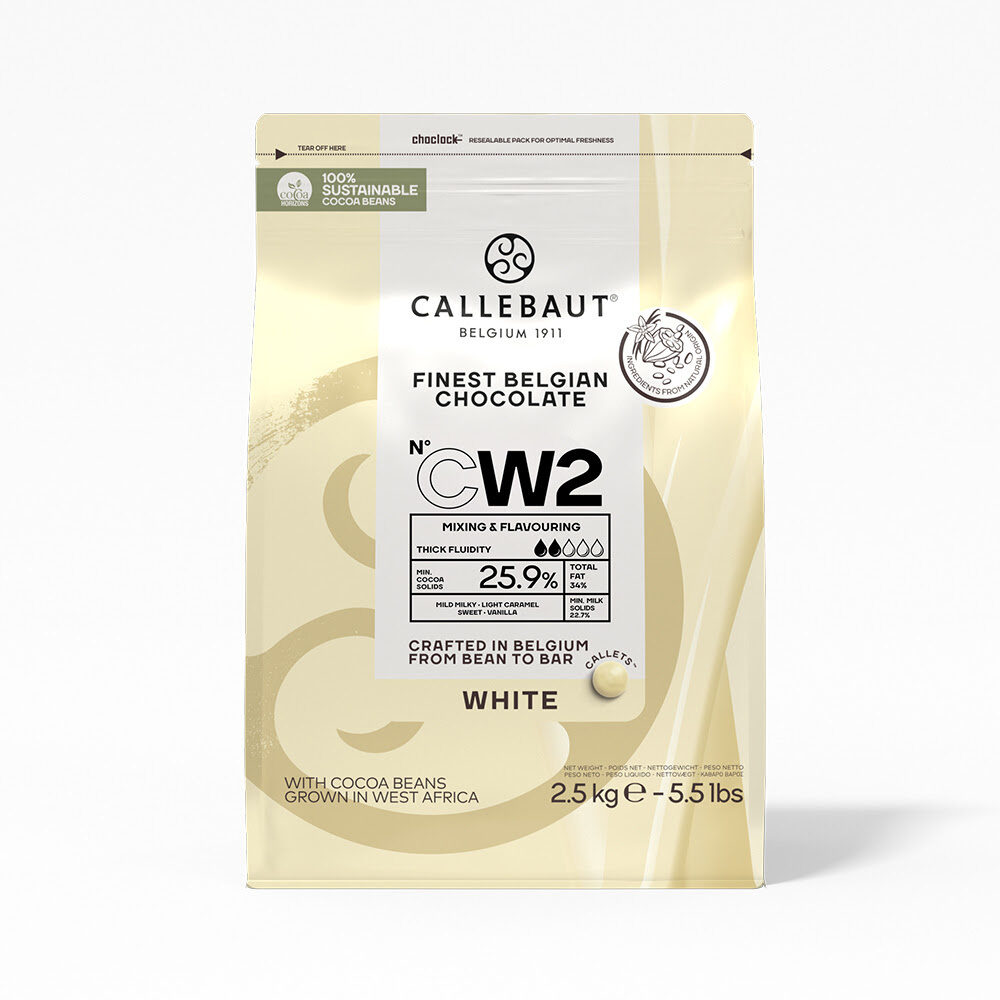 X 2.5KG CALL CW2-E4-U71 WHITE CHOCOLATE CALLETS 25.9%
