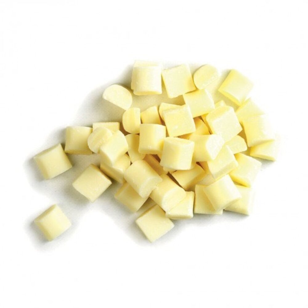 X 10 KG WHITE CHOCOLATE CHUNKS 8X8X6MM B/S CHW-CU-20V001-471