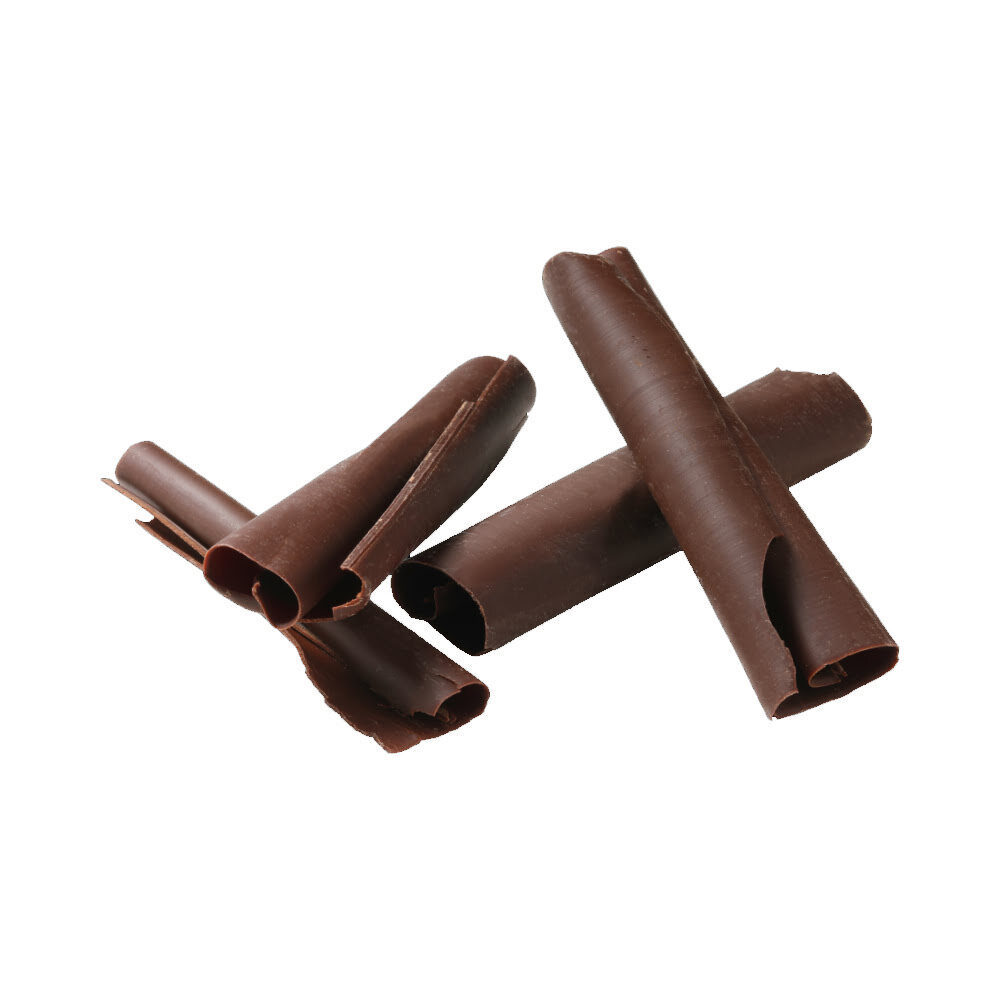 X2,5KG CURVED SHAVINGS DARK CHOCOLATE ML CHD-SV-22283E0-74A
