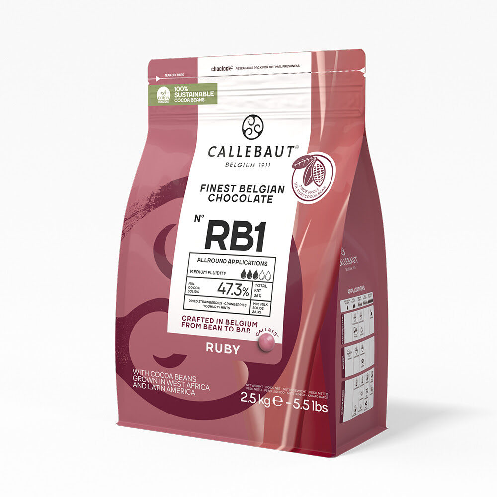 X2,5KG RUBY CHOCOLADE RB1 CALLETS