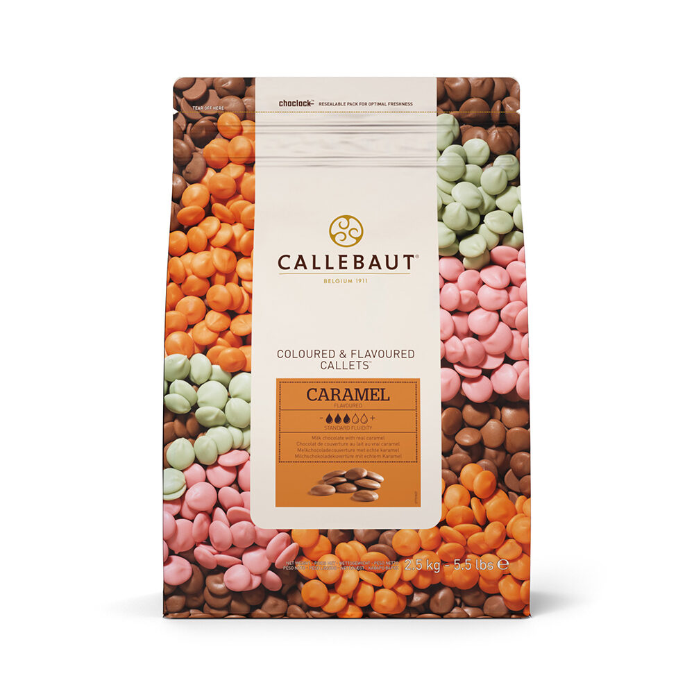 X 2.5KG CALLEBAUT CARAMEL DROPS - CHF-N3438-CAR-E4-U70