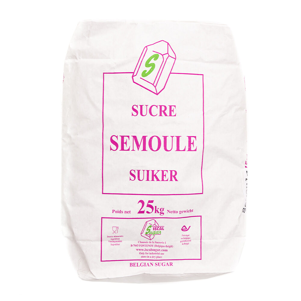 X25KG SUCRE CRISTALLISE FIN GRAIN SEMOULE ISCAL 1