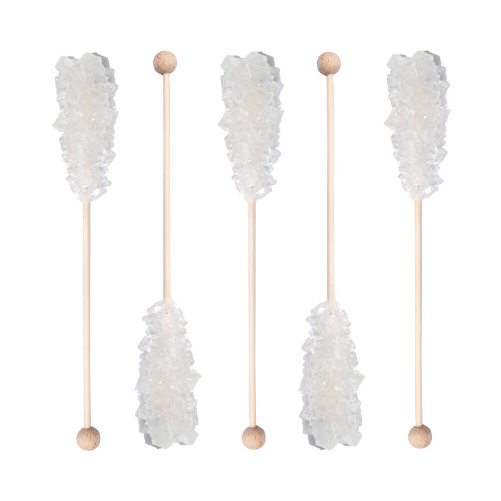 X100PCS CANDY STICKS LONG WHITE