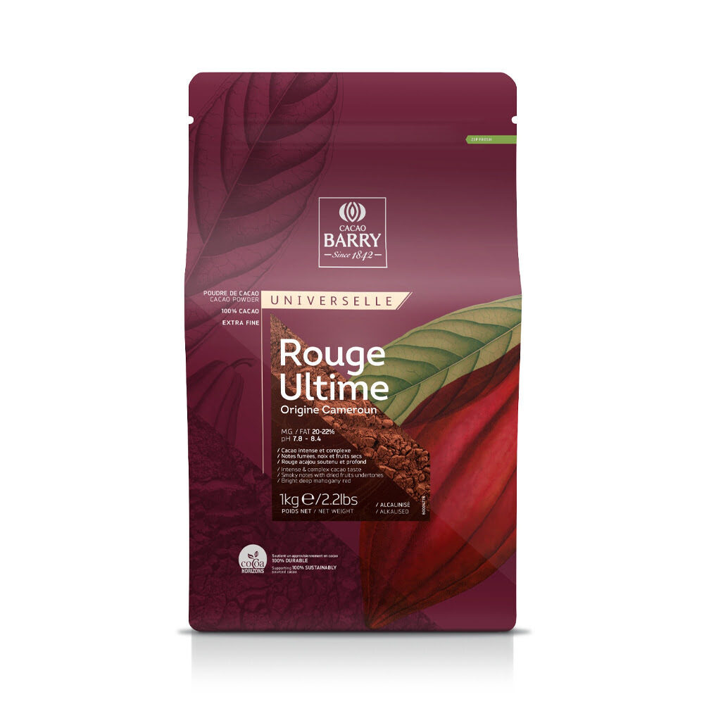X1KG COCOA POWDER ALKALIZED ROUGE ULTIME CACAO BARRY