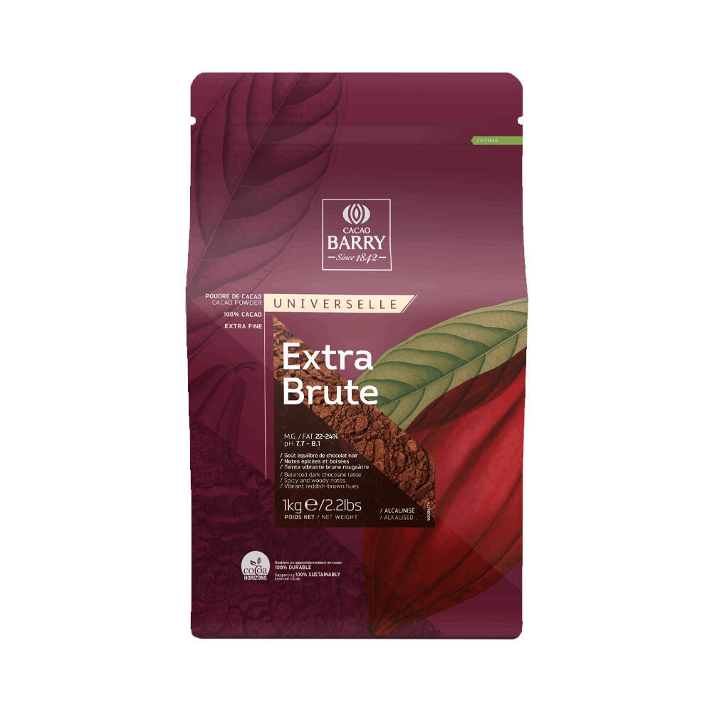 X1KG COCOA POWDER ALKALIZED EXTRA BRUTE CACAO BARRY